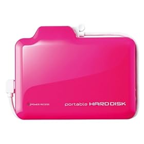 【クリックで詳細表示】I-O DATA USB 2.0/1.1対応ポータブルハードディスク (500GB・ピンク) HDPN-U500P