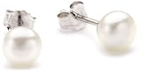 Valero Pearls Valero Classics Damen-Ohrstecker 925 Sterlingsilber Süßwasser-Zuchtperlen weiß ca. 6,0-6,5 mm  181130