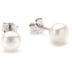 Valero Pearls Valero Classics Damen-Ohrstecker 925 Sterlingsilber S��wasser-Zuchtperlen wei� ca. 6,0-6,5 mm  181130