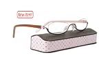 Bubblegum Reading Glasses - Brown & Pink / Power : ++4.00