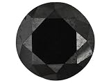 MIN .90CT MM VARIES ROUND IRRADIATED BLACK DIAMOND