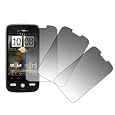 3 Pack of Premium Crystal Clear Screen Protectors for HTC Droid Eris [Accessory Export Packaging]