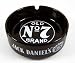 Jack Daniels ceramic 10cm black ashtray