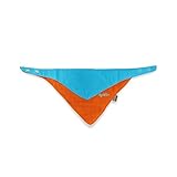 4ウェイのドリブルよだれかけ、ブルー/オレンジ (Faye and Lou) - Faye and Lou Four Way Dribble Bib, Blue/Orange [並行輸入品]