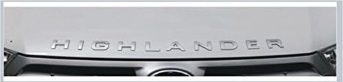 2010-14 Toyota Highlander "HIGHLANDER" Silver Hood Badge