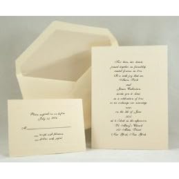 A7 Panel Invitation Card Ecru (50 Pack)