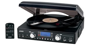 New-3-Speed stereo turntable with MP3... - JEN-JTA-460