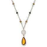 New Orleans Saints Crystal Logo Necklace