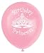 Birthday Princess 12 Printed Latex Balloons Asst. (12 count) Child