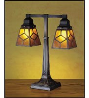 LAMPS BEAUTIFUL Craftsman Mission Diamond Mica Table Lamp by Meyda Tiffany--Excellent customer service--see our feedback.
