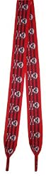 Foot Galaxy 45" Red and Black Stripe with Skull Shoe Laces