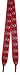 Foot Galaxy 54" Red and Black Stripe with Skull Shoe Laces