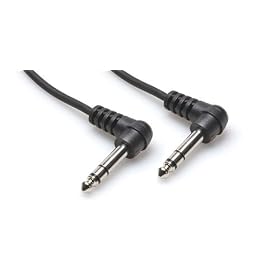 Brand New Hosa Css-103rr 3 Foot Right Angle 1/4" TRS to 1/4" TRS Balanced Interconnect Patch Cable