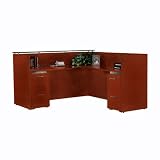 Eclipse Reception LDesk with Glass Top