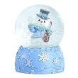 Precious Moments Annual Snowman With Violin Waterball "Winter Wonderland"