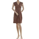 BCBG TART COTTON PLEATED V-NECK MINI DRESS NEW 8 at BCBG MAX AZRIA
