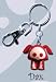 Skelanimals - Cute As Hell PVC Figure Keychain - Dax the Dog (Red)