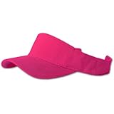 12 Lot (One Color) Visor Caps- Hot Pink