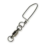 American Fishing Wire Black Ball Bearing Snap Swivels (3 Pieces), Size 6, 180 Pound Test