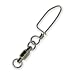 American Fishing Wire Black Ball Bearing Snap Swivels (3 Pieces), Size 6, 180 Pound Test