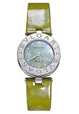 Bvlgari BZ22C4-1SL Bzero 1 Green Mother-of-Pearl Dial Leather Women's Watch