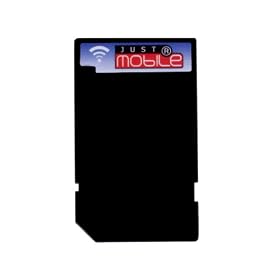 Just Mobile - Carte SD Wifi Norme G - Wlan pour PDA ou Smartphone, compatible Windows Mobile 2005 et inf�rieure, S�curit� support�: WEP, WPA, WPA2, faible utilisation d'energie - GRJMSW02