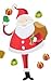 Large Magnetic Santa Claus Refrigerator Set