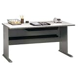 Bush Furniture Series A Pewter 60-Inch Desk