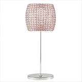 Geometrix Dionyx One Light Fixture Table Lamp in Silver Crystal Color: Strass Clear