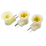 uxcell　ランプ電球ソケット　ライトソケット　50Hz　AC220V　回転可能ピン　オン/オフスイッチ