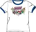 Search : Justice League HERE THEY COME Adult White/Royal Ringer T-shirt Tee Shirt