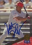 Milt Thompson, Philadelphia Phillies Autographed Card