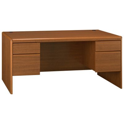 Buy Cheap Bush Northfield Double Pedestal Computer Desk - Oak