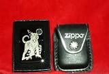 Health & Personal Care : ZIPPO 'TERRITORIAL TIGER' LIGHTER WITH GENUINE LEATHER ZIPPO CARRYING CASE