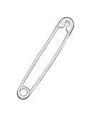 STERLING SILVER HP 47MM SAFETY PIN PIN