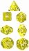 Chessex Dice: Polyhedral 7-Die Translucent Dice Set - Yellow