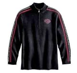 Apparel : Harley Davidson Men's 1/4 Zip Sweater-LIMITED EDITION. 100% cotton pullover. Embroidery. 96095-09VM