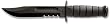 KA-BAR  Fighting/Utility Serrated Edge Knife with Hard Sheath, Black
