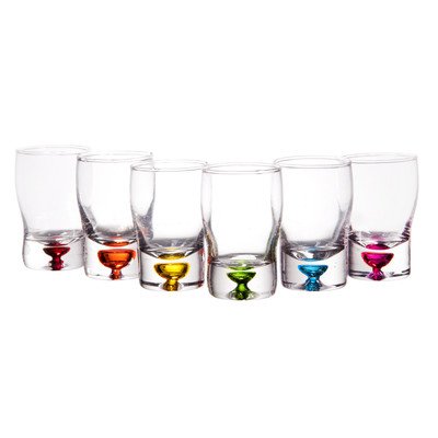 2.5 oz. bubble whiskey shot glass (set of 6)