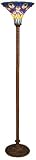 Peacock Torchiere tiffany style floor lamp FREE SHIPPING