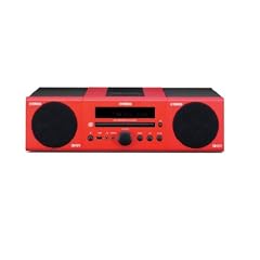 Yamaha MCR 040 Kompaktanlage (MP3-CD-Player, Apple iPod-Dock,  USB) rot