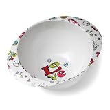 Sugar Booger Deep Dish Bowl. Peace Love Collection. BPA free melamine dinnerware. ORE Originals.