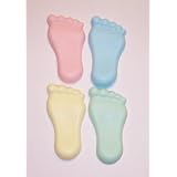 Baby Shower Favors - Adorable Baby Footprint Favors- Set of 24 (Pink) (Health and Beauty) newly tagged "newborn"