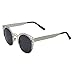 grinderPUNCH Women's Fashion Metal Cut Hollow Out Frame Round Cat Eye Sunglasses