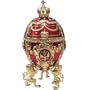 Royal Red Faberge Style Collectible Enameled Egg (6011-1)