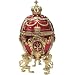 Royal Red Faberge Style Collectible Enameled Egg (6011-1) Image