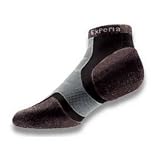 Thorlos XWCU Thin Cushion Merino Wool/Silk Micro Mini Crew Sock Chestnut Brown, 12.0