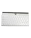 BG Diamond Pattern Faux Leather Purse Clutch, 4 white