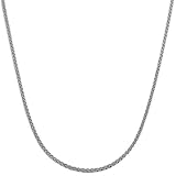 Rhodiumplated Sterling Silver 1.5-mm Wheat Chain (18 Inch)