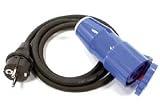 ADAPTERLEITUNG, 1,5 m CEE-Kupplung + Schuko-Stecker